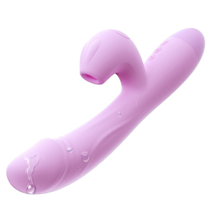 leten kissing rabbit heat version g-spot and clitoral vibrator sex toys for women full body waterproof